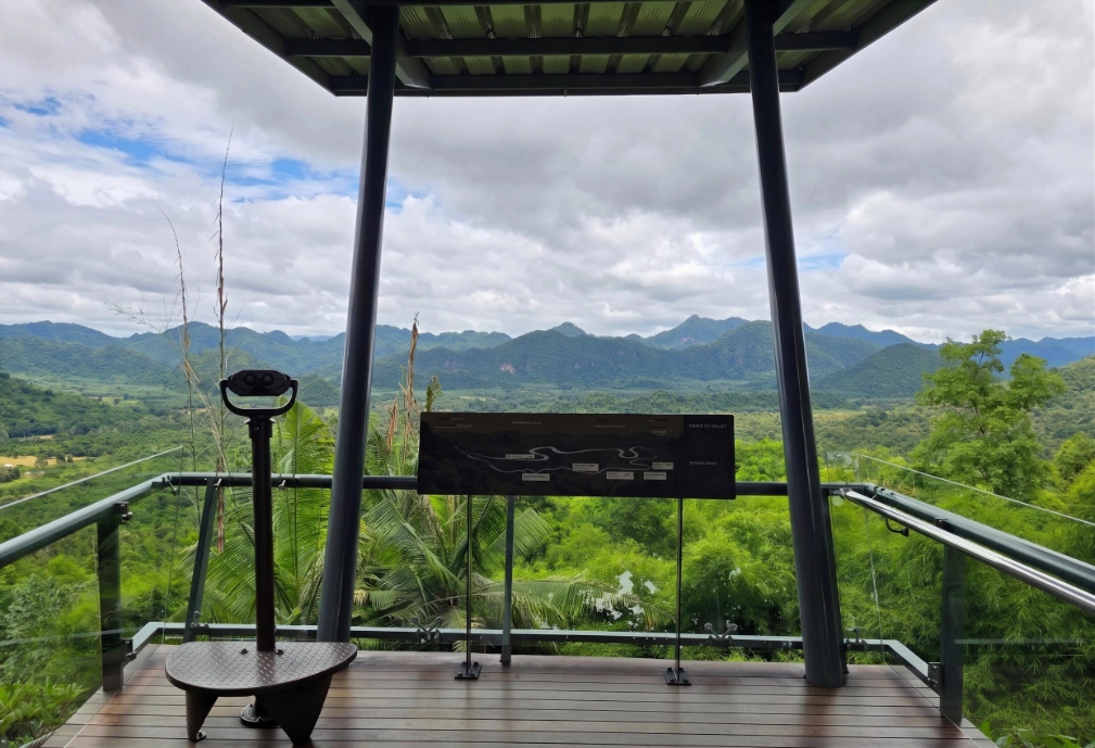Scenic valley view from Hellfire Pass in Kanchanaburi