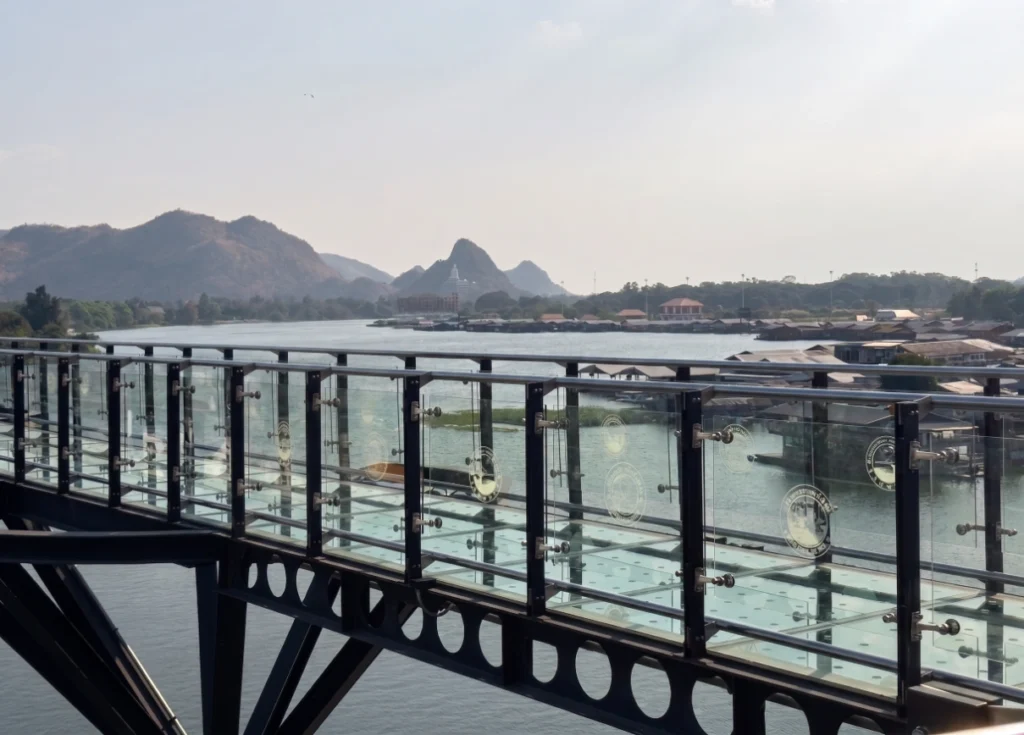 Kanchanaburi Skywalk overlooking the river